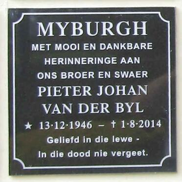 MYBURGH Pieter Johan van der Byl 1946-2014