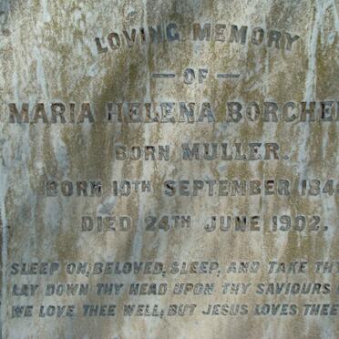 BORCHERDS Maria Helena nee MULLER 1845-1902