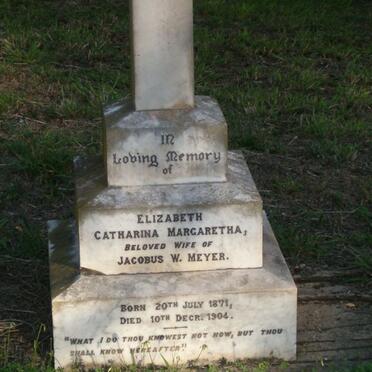 MEYER Elizabeth Catharina Margaretha 1871-1904