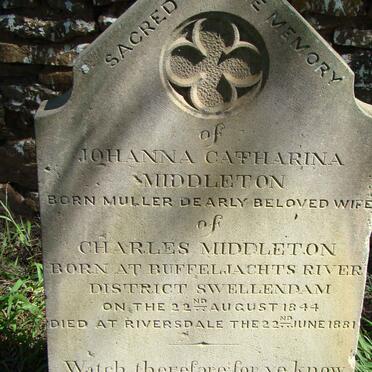 MIDDLETON Johanna Catharina 1844-1881