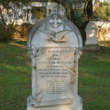 ROSENOW Sarah Catharina nee MALAN 1854-1896