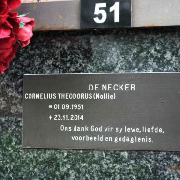 NECKER Cornelius Theodorus, de 1951-2014