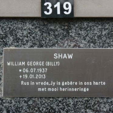 SHAW William George 1937-2013