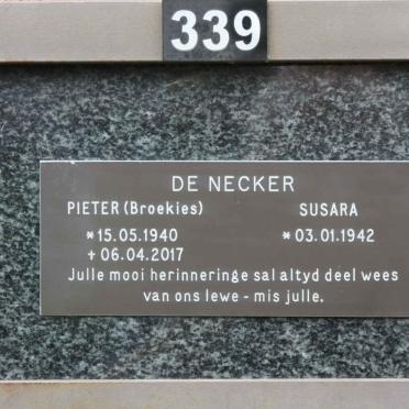 NECKER Pieter, de 1940-2017 &amp; Susara 1942-