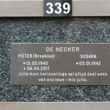 NECKER Pieter, de 1940-2017 &amp; Susara 1942-
