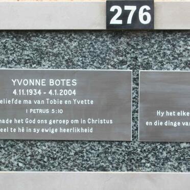BOTES Yvonne 1934-2004 :: BOTES Tobie 1959-2014