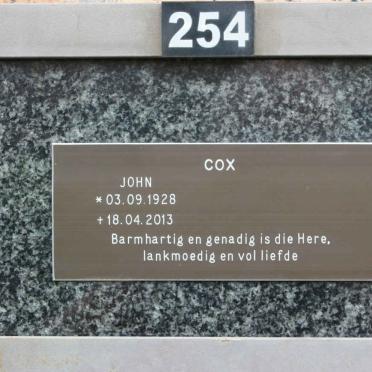 COX John 1928-2013