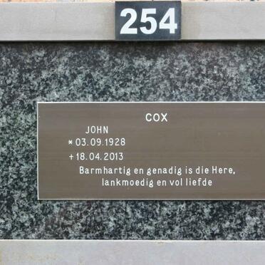 COX John 1928-2013