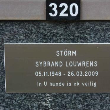 STÖRM Sybrand Louwrens 1948-2009