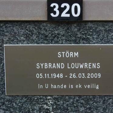 STÖRM Sybrand Louwrens 1948-2009