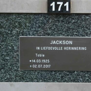 JACKSON Tobie 1925-2017