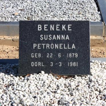 BENEKE Susanna Petronella 1879-1981