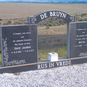 BRUYN David Jacobus, de 1898-1977 &amp; Martha C. 1906-1977