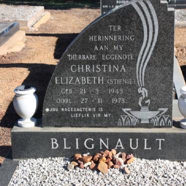 BLIGNAULT Christina Elizabeth 1943-1973