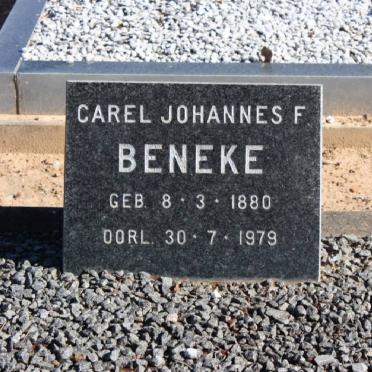 BENEKE Carel Johannes F. 1880-1979