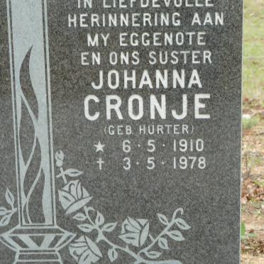 CRONJE Johanna nee HURTER 1910-1978