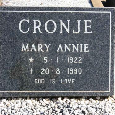 CRONJE Mary Annie 1922-1990