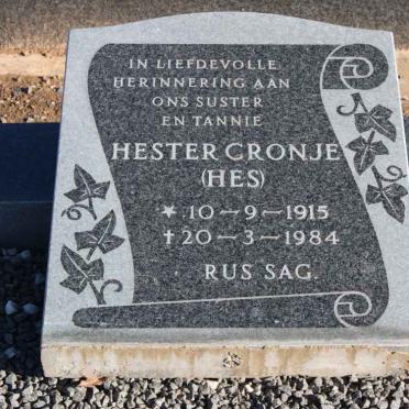 CRONJE Hester 1915-1984
