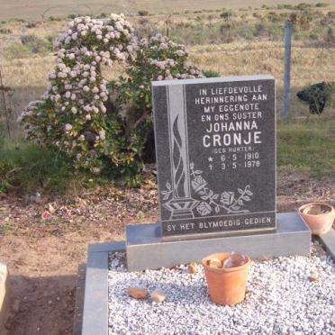 CRONJE Johanna nee HURTER 1910-1978