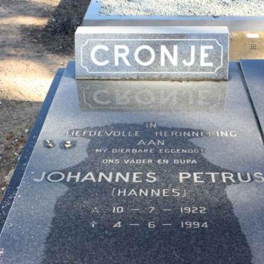 CRONJE Johannes Petrus 1922-1994