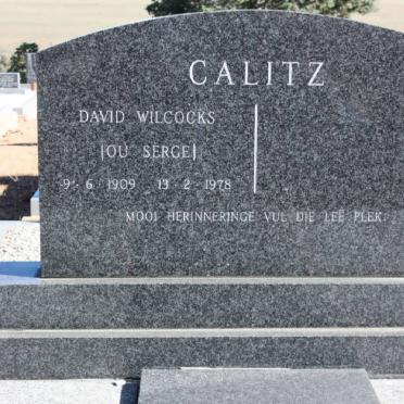CALITZ David Wilcocks 1909-1978