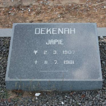 DEKENAH Japie 1907-1981
