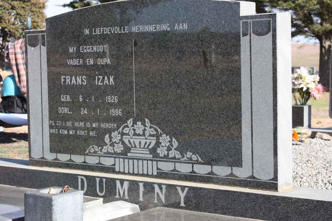 DUMINY Frans Izak 1926-1996