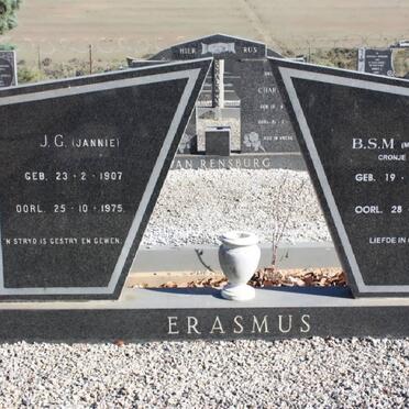 ERASMUS J.G. 1907-1975 &amp; B.S.M. CRONJE 1913-2006