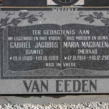 EEDEN Gabriël Jacobus, van 1905-1989 &amp; Maria Magdalena 1914-2001