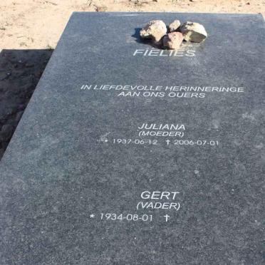 FIELIES Gert 1934- &amp; Juliana 1937-2006