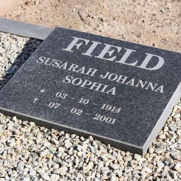 FIELD Susarah Johanna Sophia 1914-2001