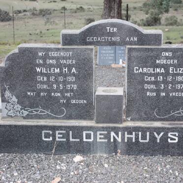 GELDENHUYS Willem H.A. 1901-1970 &amp; Carolina Elizabeth 1903-1972