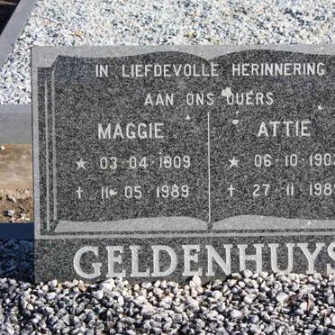 GELDENHUYS Attie 1903-1989 &amp; Maggie 1909-1989