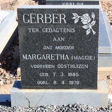 GERBER Margaretha nee OOSTHUIZEN 1885-1976