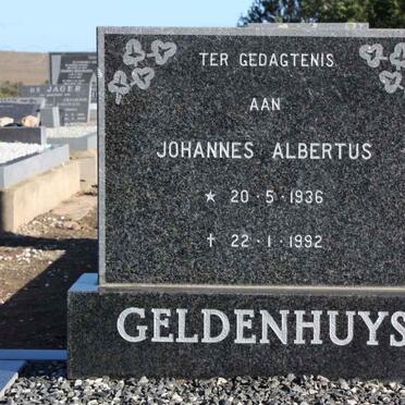GELDENHUYS Johannes Albertus1936-1992