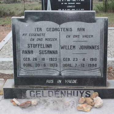 GELDENHUYS Willem Johannes 1910-1988 &amp; Stoffelina Anna Susanna 1923-1973