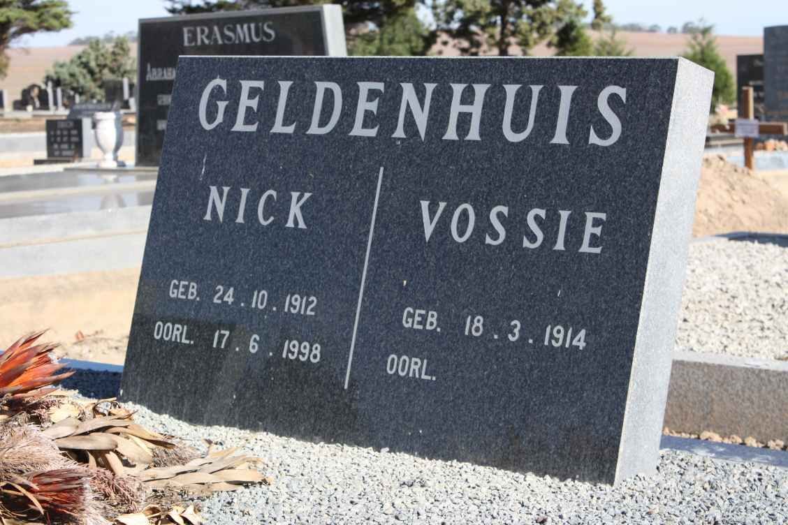 GELDENHUIS Nick 1912-1998 &amp; Vossie 1914