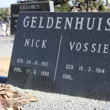 GELDENHUIS Nick 1912-1998 &amp; Vossie 1914