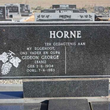 HORNE Gideon George 1904-1983