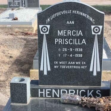 HENDRICKS Mercia Pricilla 1938-1998