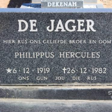 JAGER Philippus Hercules, de 1919-1982