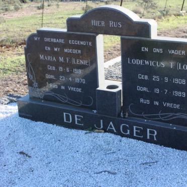 JAGER Lodewicus, de 1908-1989 &amp; Maria M.F. 1919-1970