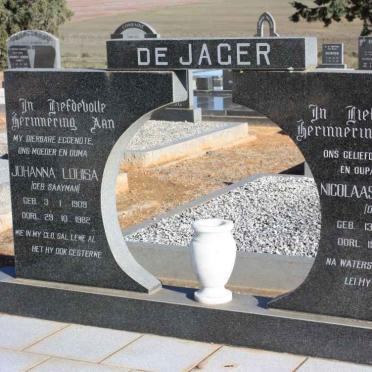 JAGER Nicolaas Mattheus, de 1897-1999 &amp; Johanna Louisa SAAYMAN 1909-1982