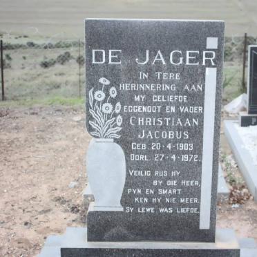 JAGER Christiaan Jacobus, de 1903-1972