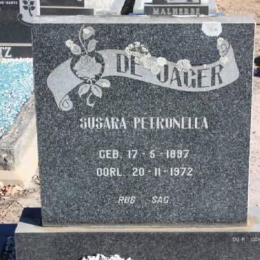 JAGER Susara Petronella, de 1897-1972