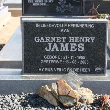 JAMES Garnet Henry 1965-2003