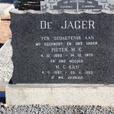 JAGER Pieter M.C., de 1895-1970 &amp; M.C. 1897-1983
