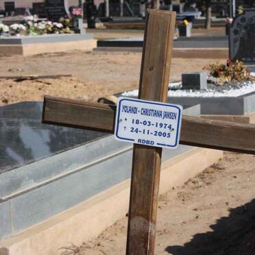 JANSEN Yolandi Christiana 1974-2005