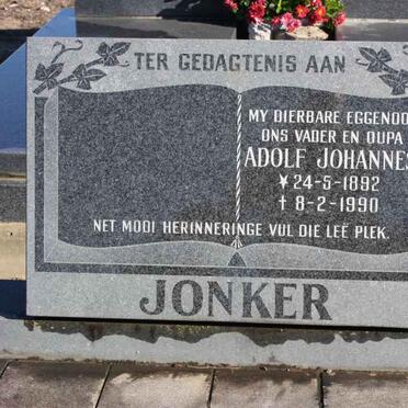 JONKER Adolf Johannes 1892-1990