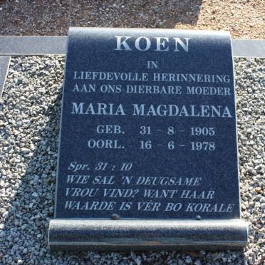 KOEN Maria Magdalena 1905-1978